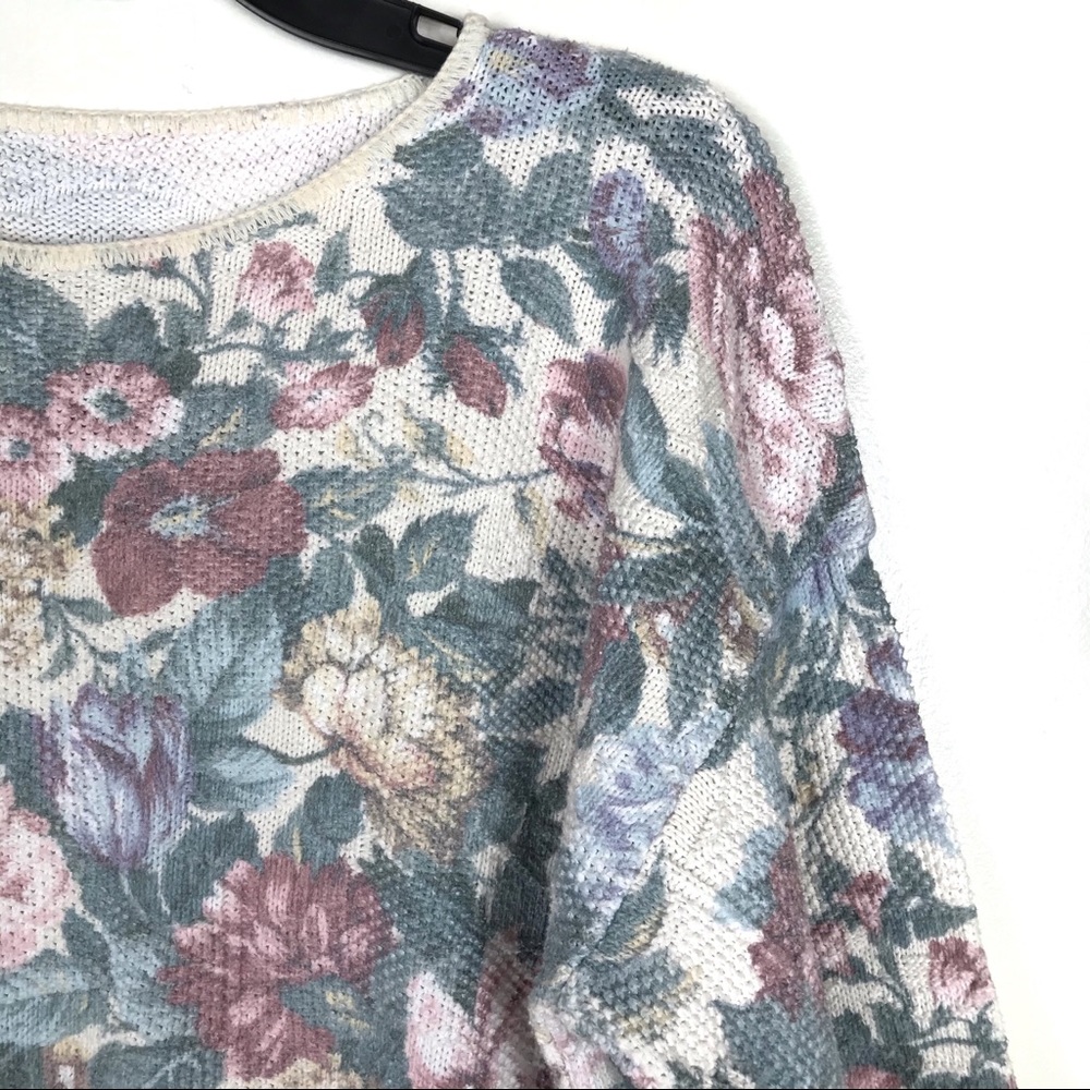Vintage Rose Floral Sweater - Picture 3 of 11